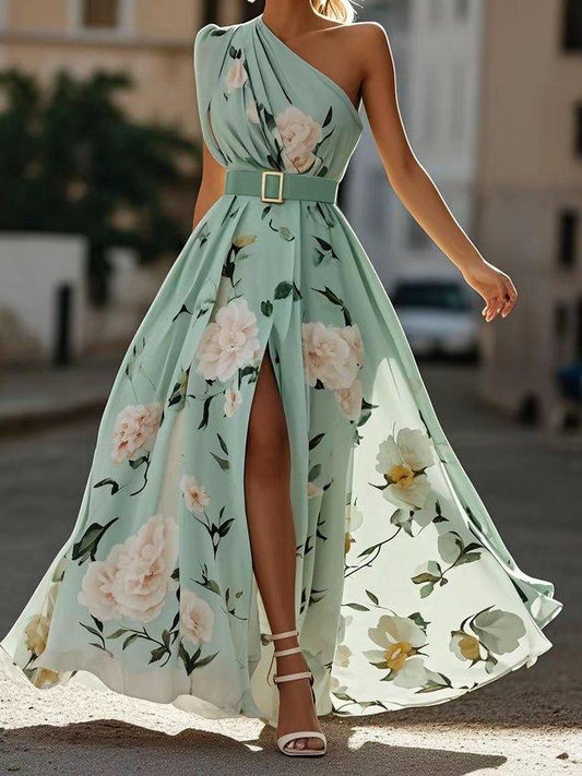 Vestido Maxi Mint Blossom Affair