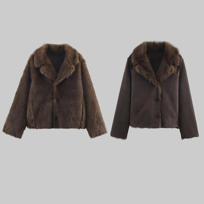 Chaqueta Reversible Pelo Luxe