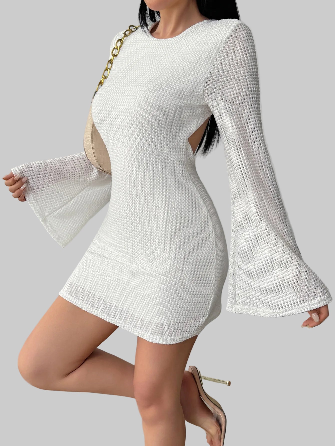 Vestido Midi Blanc Aura