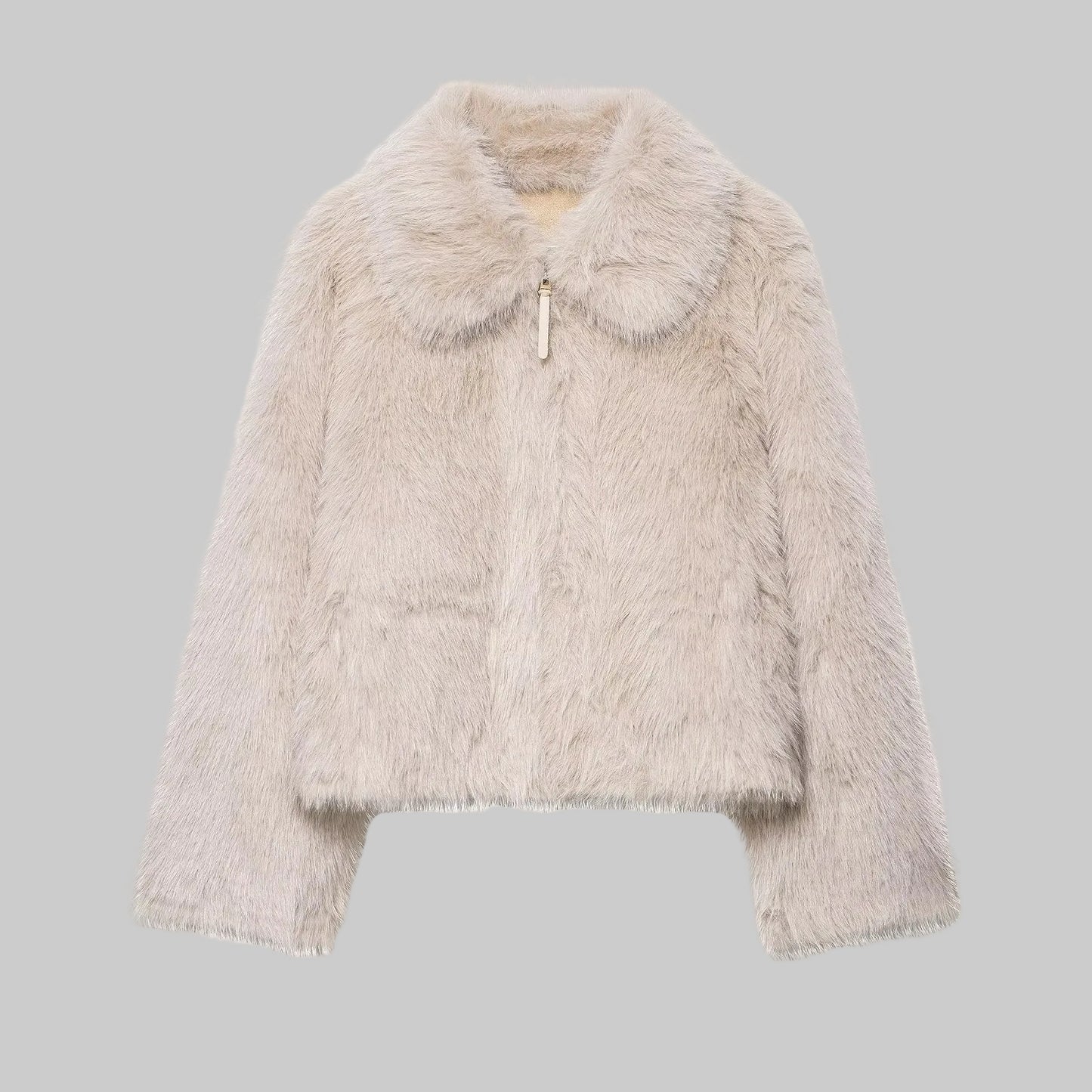 Chaqueta Pelo Doble Cara Ivory