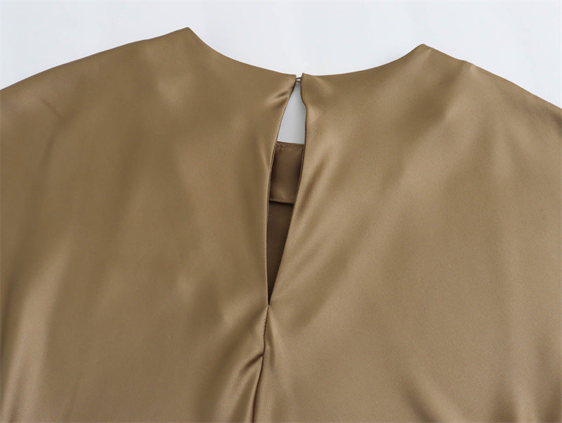 Vestido Midi Satin Aura