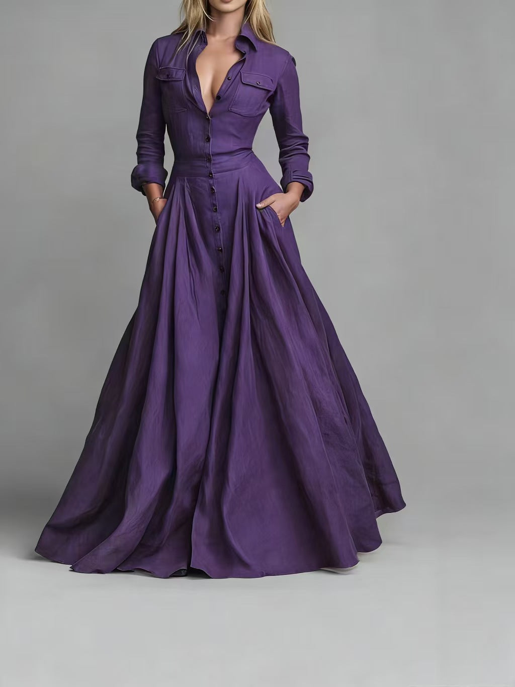 Vestido Largo Chiffon Élise Flow