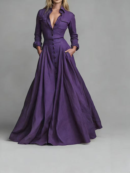 Vestido Largo Chiffon Élise Flow