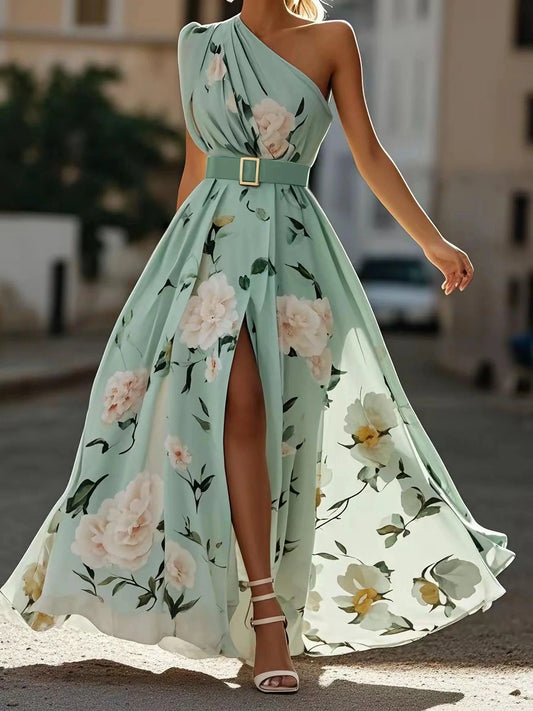 Vestido Maxi Mint Blossom Affair