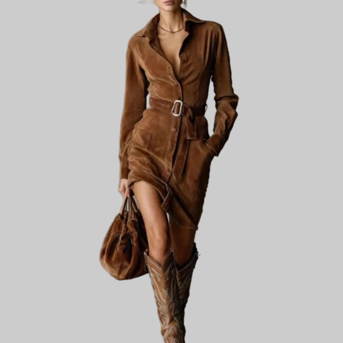 Vestido Camille Suede