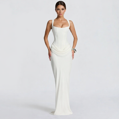 Vestido Largo Ivory Sculpt