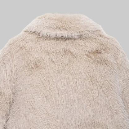 Chaqueta Pelo Doble Cara Ivory