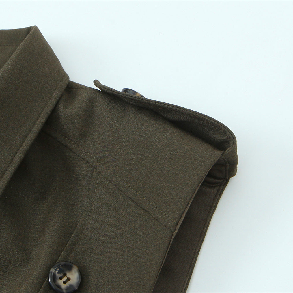 Vestido Corto Tailored Olive Élise