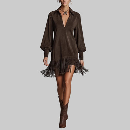 Vestido Solène Fringe