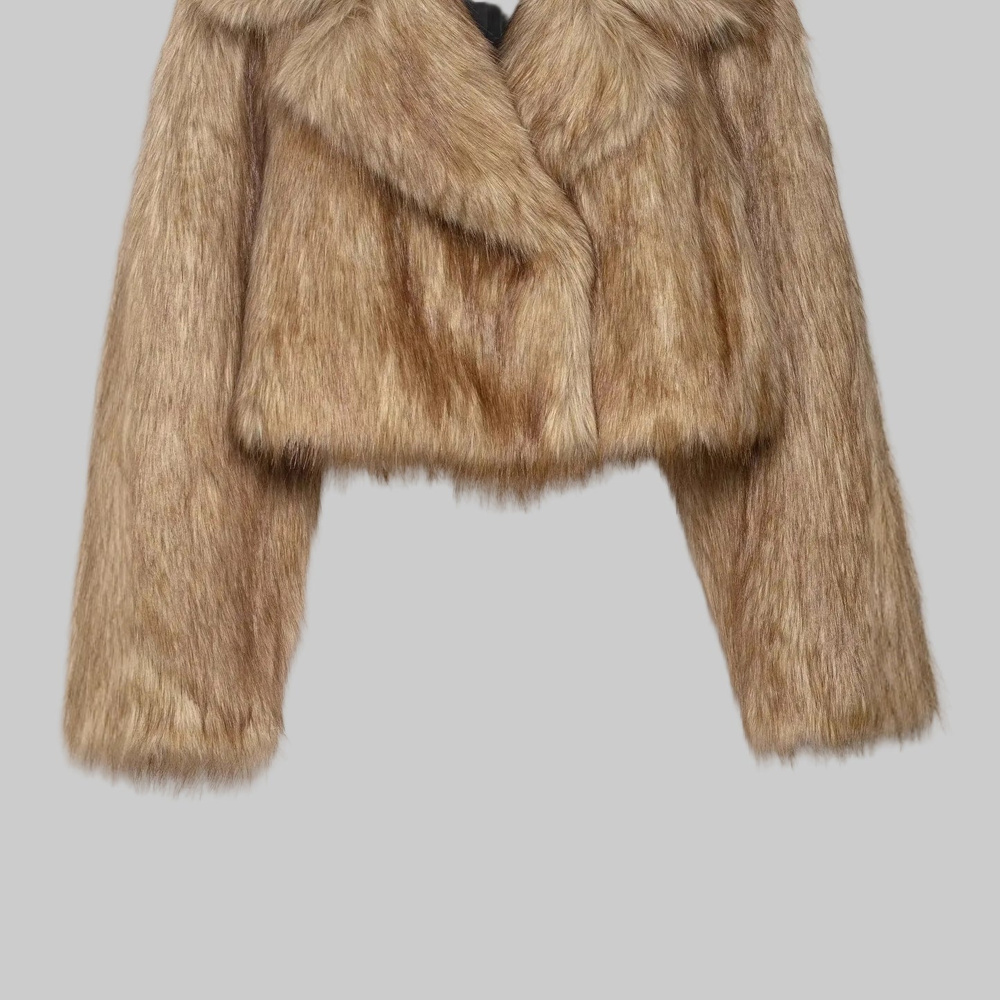 Casual Faux Fur Effect Short Coat for Women