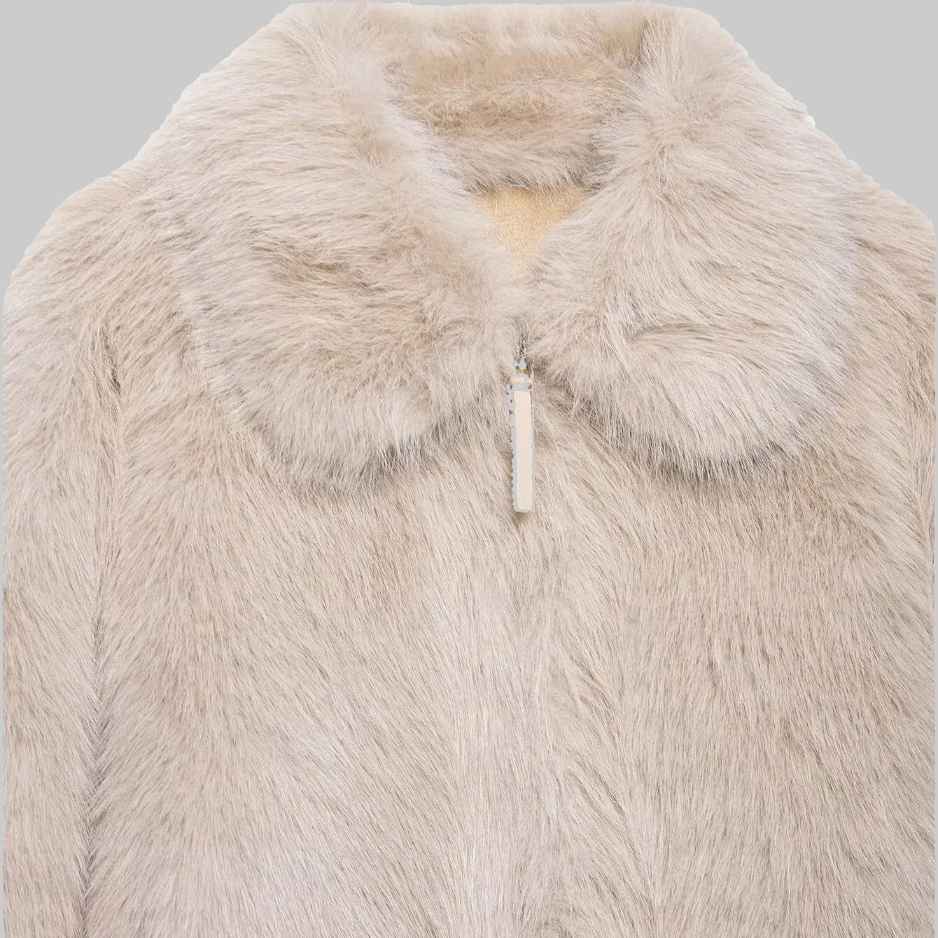 Chaqueta Pelo Doble Cara Ivory