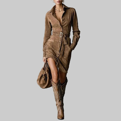 Vestido Camille Suede