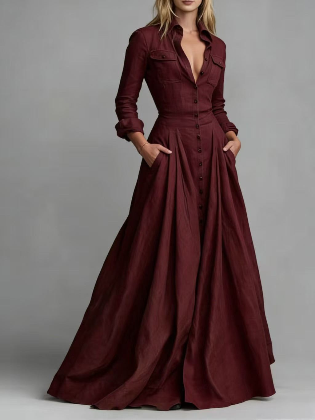 Vestido Largo Chiffon Élise Flow