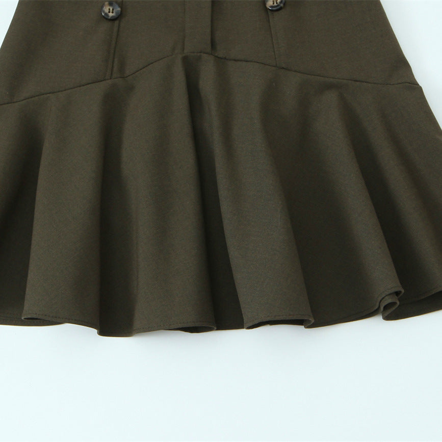 Vestido Corto Tailored Olive Élise