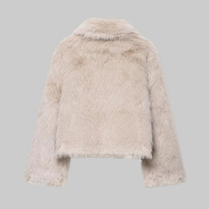 Chaqueta Pelo Doble Cara Ivory