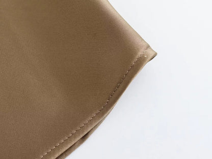 Vestido Midi Satin Aura