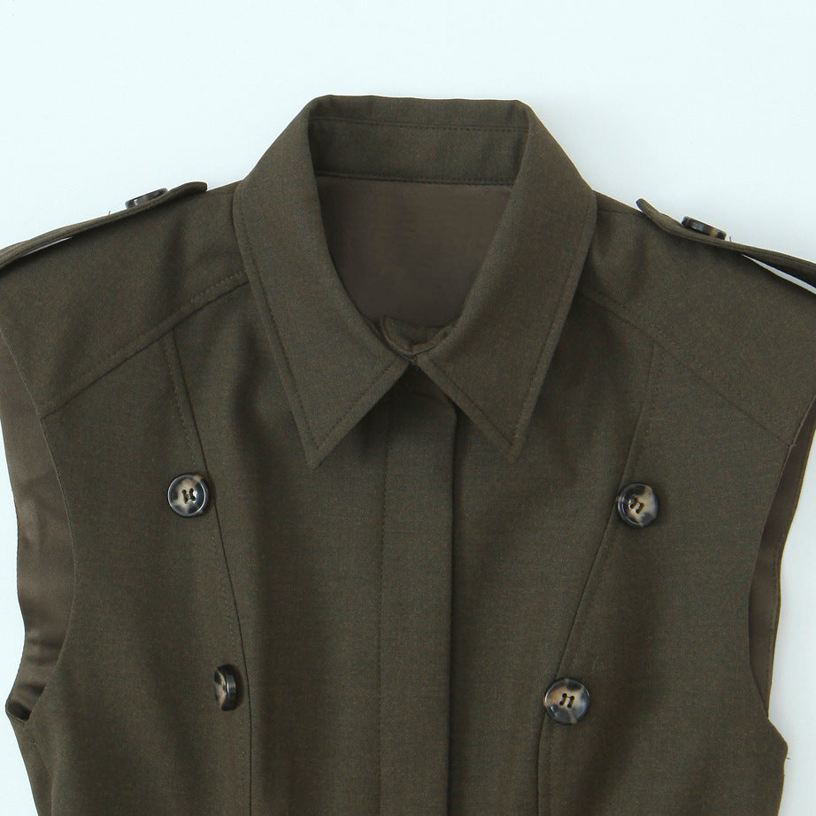 Vestido Corto Tailored Olive Élise