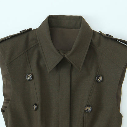 Vestido Corto Tailored Olive Élise