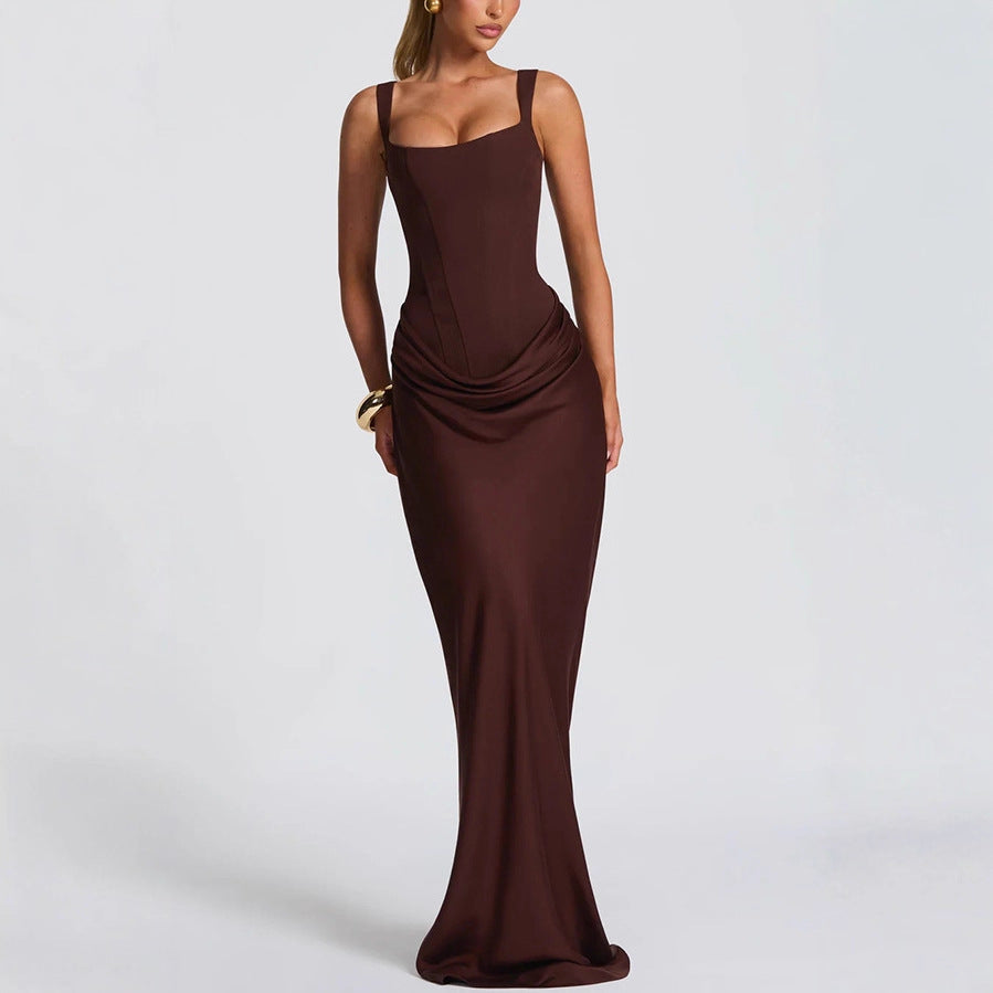 Vestido Largo Ivory Sculpt