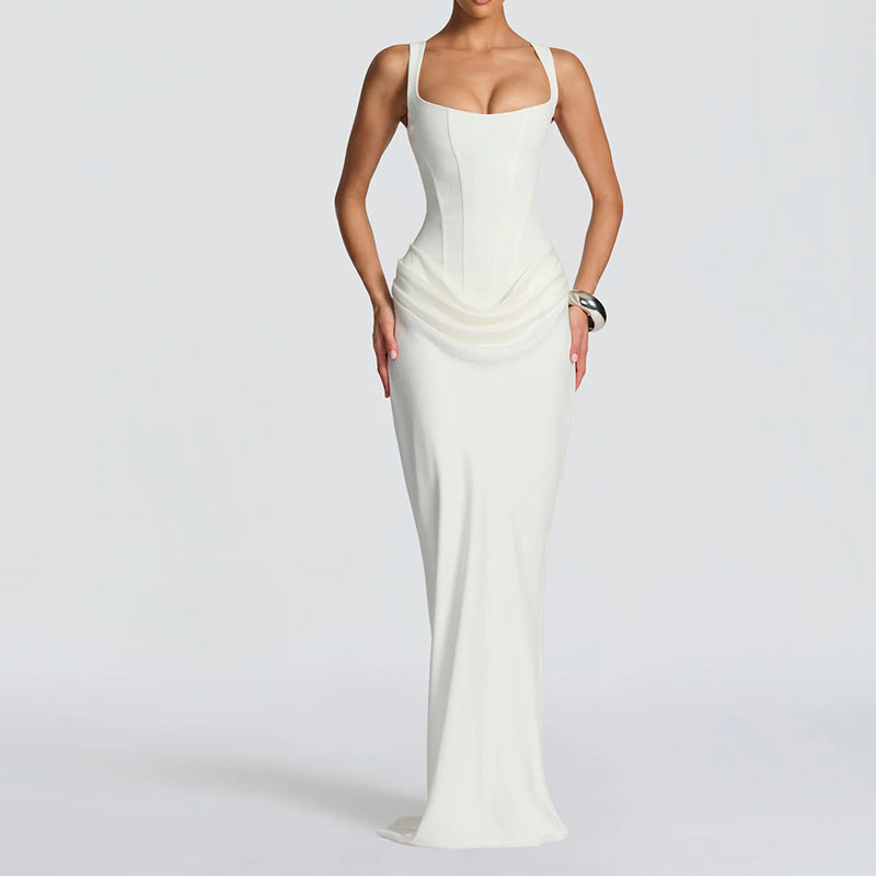 Vestido Largo Ivory Sculpt