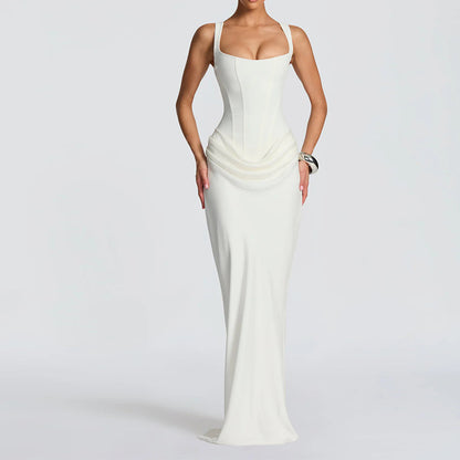 Vestido Largo Ivory Sculpt