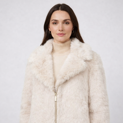 Chaqueta Pelo Doble Cara Ivory