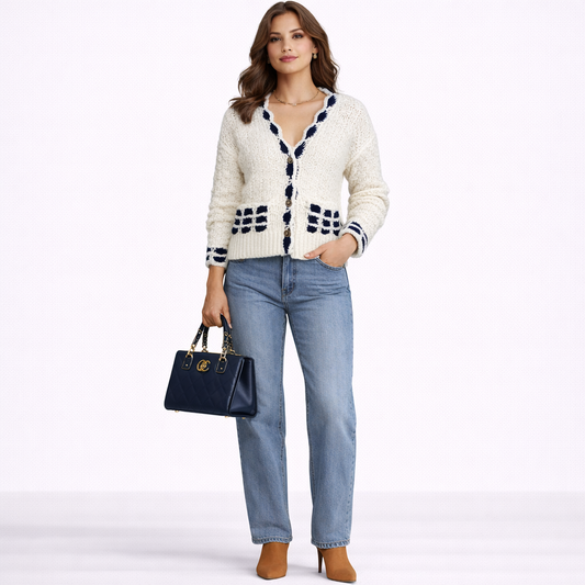 Cárdigan Colette Marine