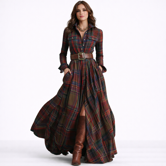 Vestido Harper Heritage Con Cinturón