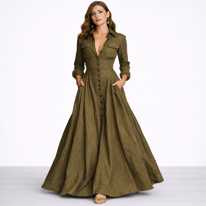 Vestido Largo Chiffon Élise Flow